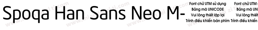 Spoqa Han Sans Neo M字体转换
